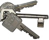 Schlüssel für Haustür Wohnungstür